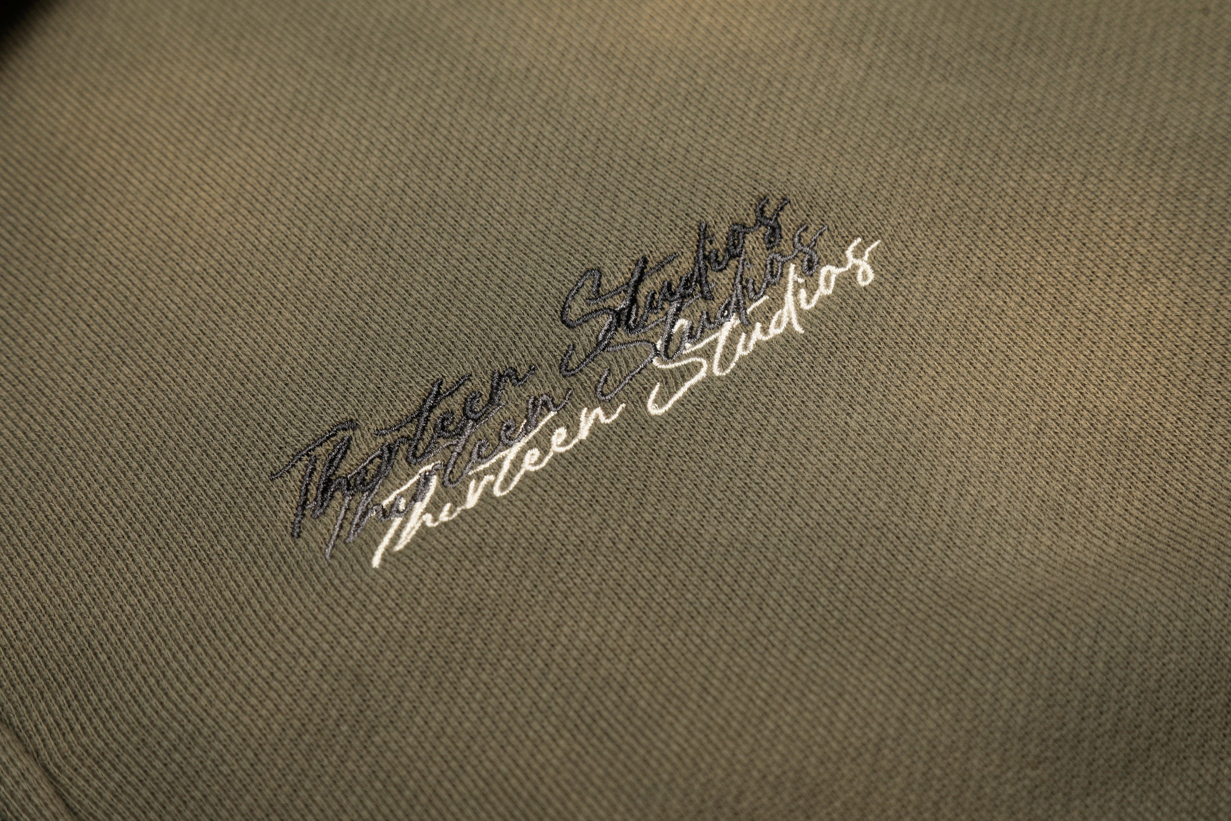Military Green Zip Hoodie