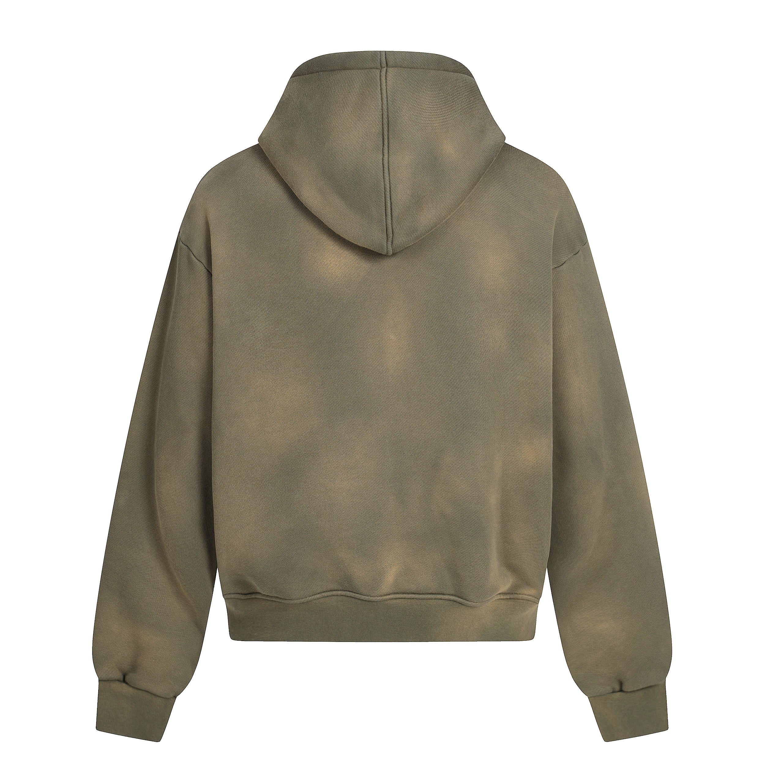 Military Green Zip Hoodie